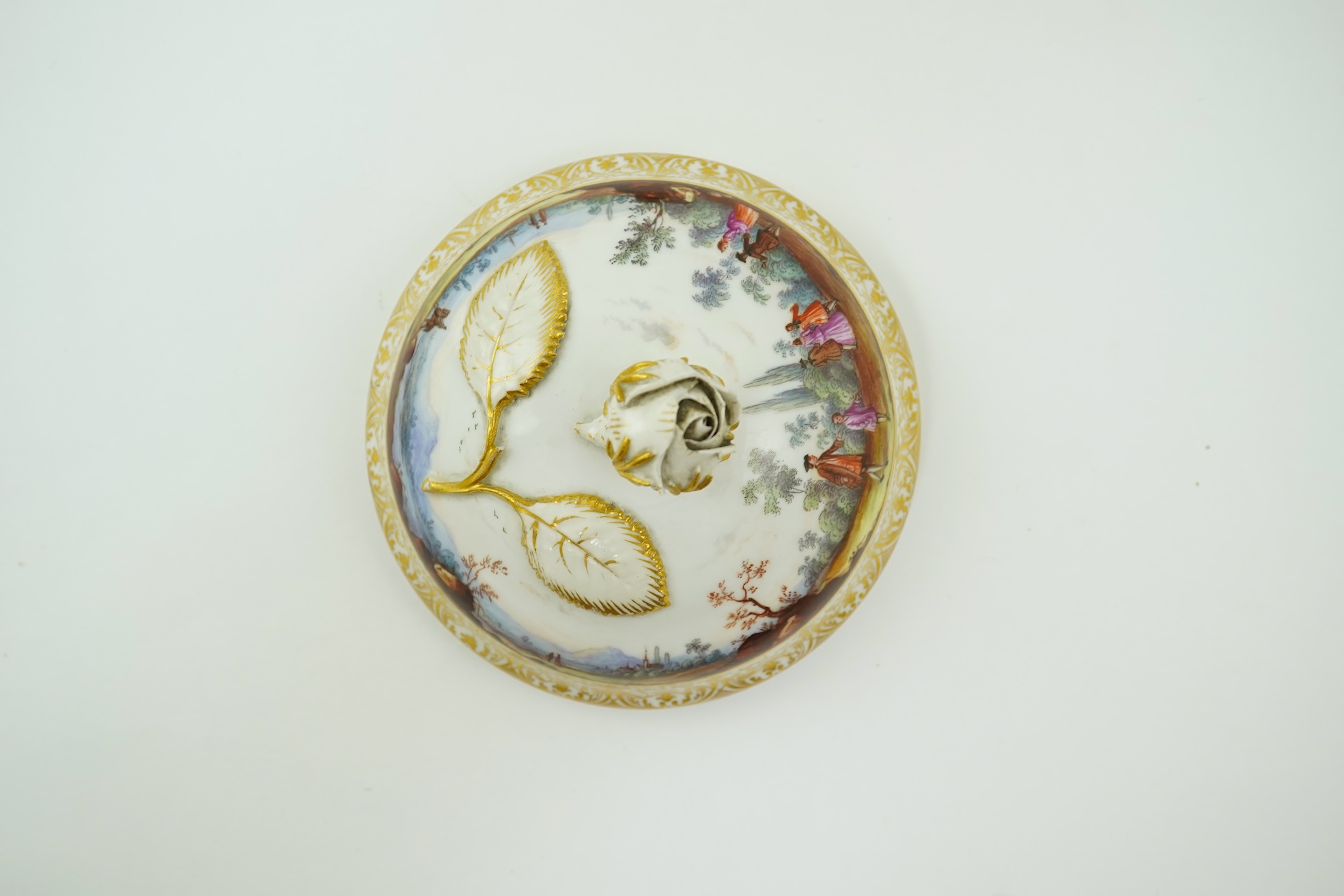 A Meissen vase and cover, 19th century